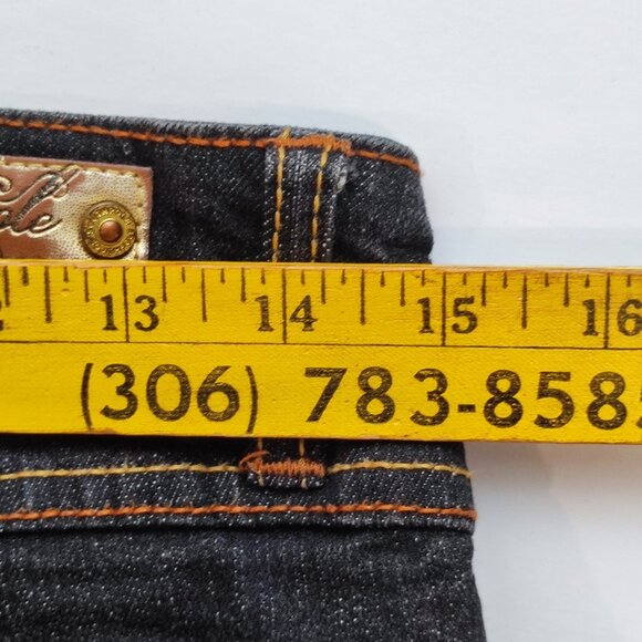 Southpole jeans low-rise black with gold details women's junior size 7 - Picture 12 of 15